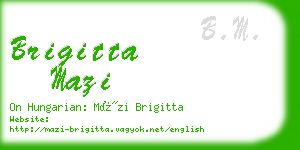 brigitta mazi business card